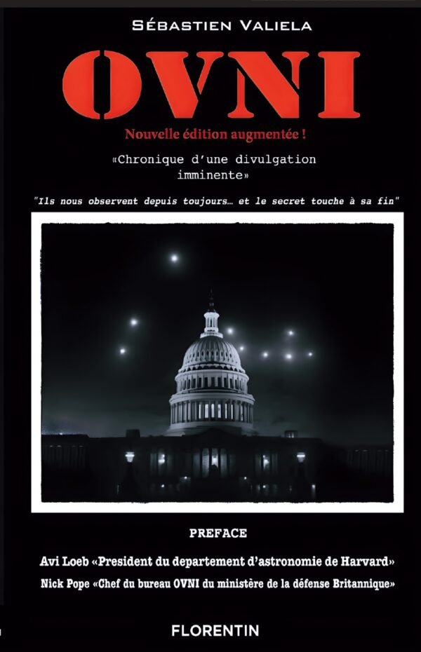 Couverture du livre enquête OVNI, chronique d'une divulgation imminente.