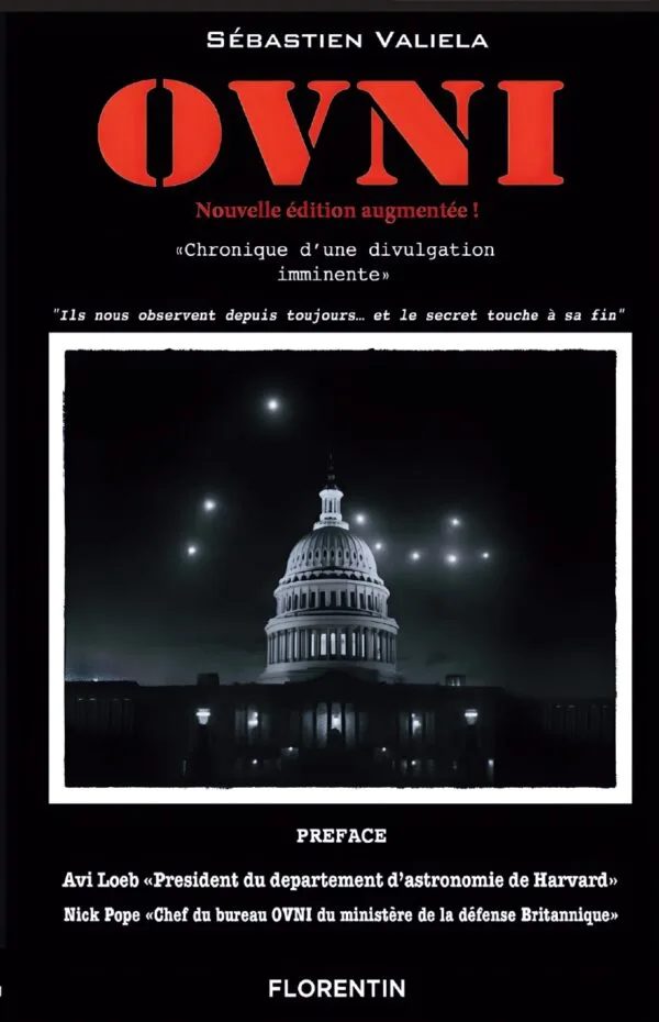 Couverture du livre enquête OVNI, chronique d'une divulgation imminente.