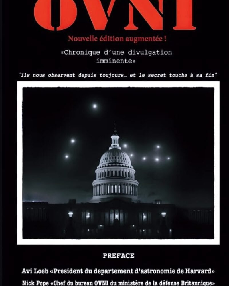 Couverture du livre enquête OVNI, chronique d'une divulgation imminente.