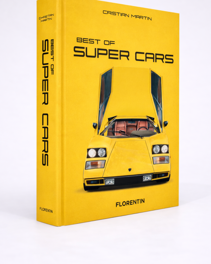 Lamborghini Countach sur un livre dédié